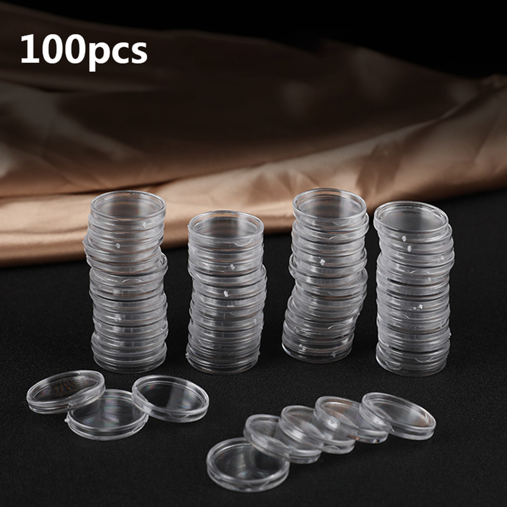 Collectors Coins Jewelry & Watches Of Smithtown Photos - 100 Cajas Redondas Transparentes de Plástico