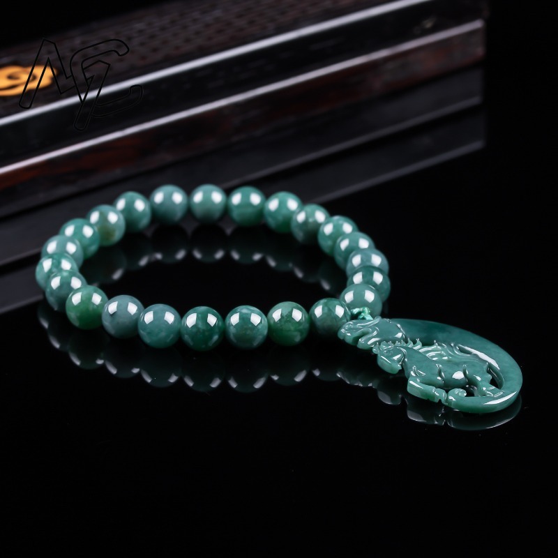 Pulsera de Jadeíta Natural Azu - Jewelry & Watches Spółka Z Ograniczoną Odpowiedzialnością reseña y precio