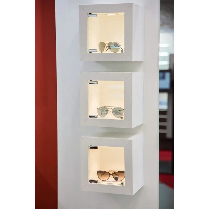 Vitrina de exhibición LED blan - Jewelry Store For Watches reseña y precio