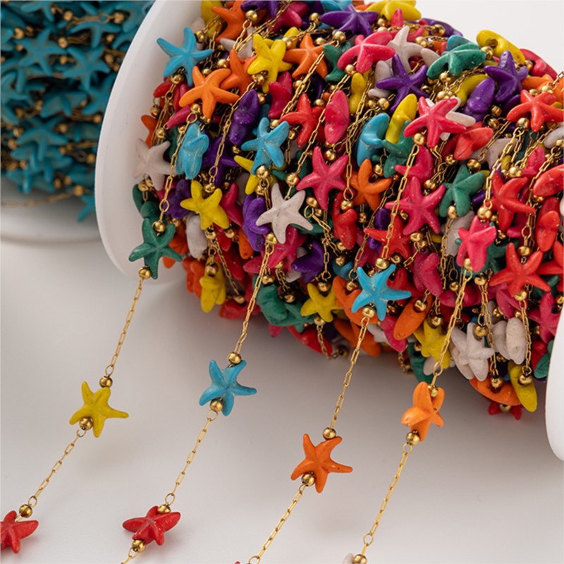 Cuentas turquesas de estrella  - Anklet Foot Chain reseña y precio