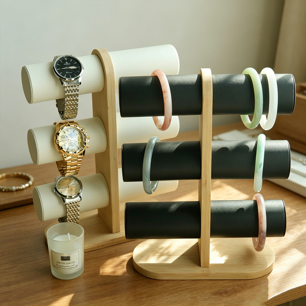 Expositor de Pulseras de Bambú - Jewelry Shop Watches reseña y precio