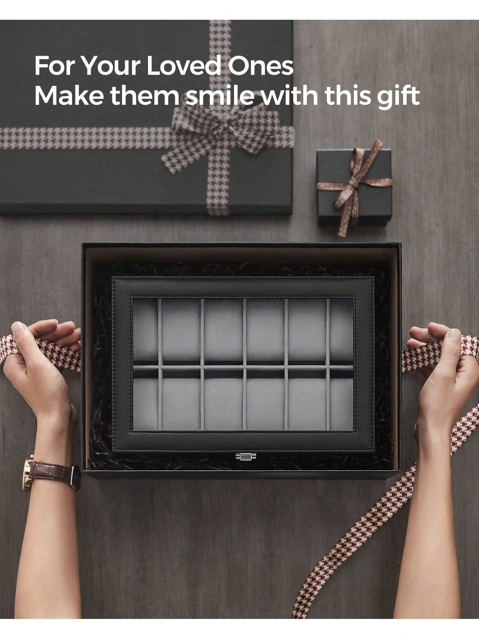 Caja para relojes con cerradur - Jewelry And Watches Box reseña y precio