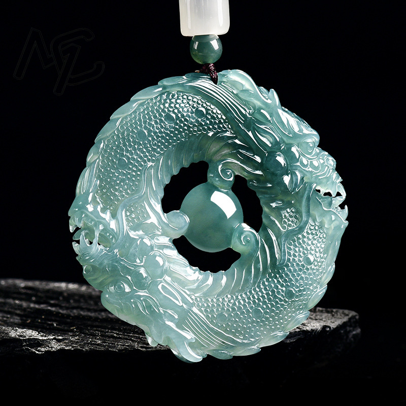 Colgante de Jadeíta Natural co - Jewelry & Watches Spółka Z Ograniczoną Odpowiedzialnością reseña y precio