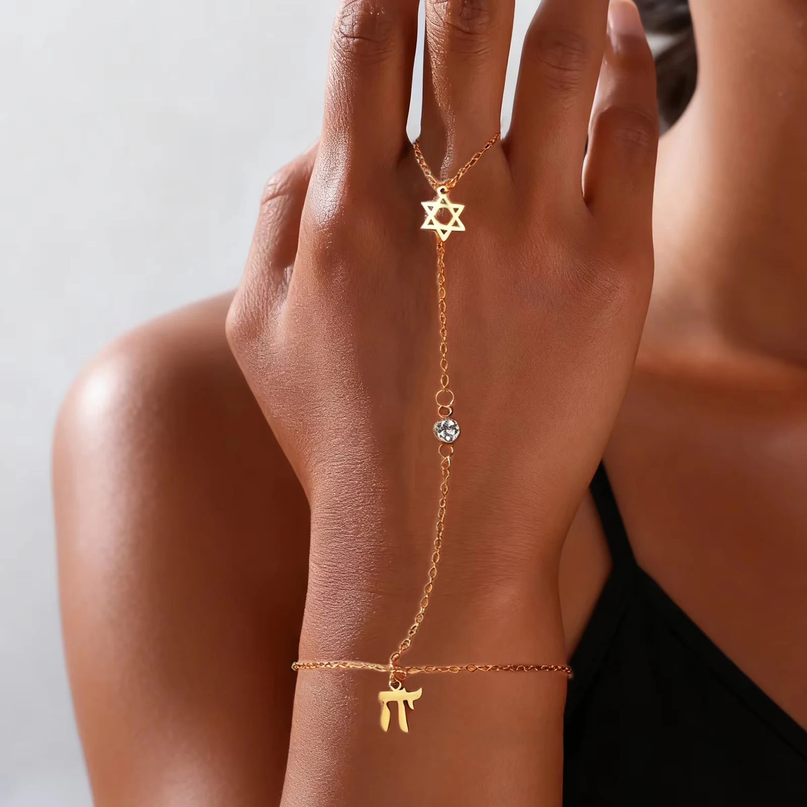 Pulsera de Dedo con Estrella d - Jewelry & Watches Spółka Z Ograniczoną Odpowiedzialnością reseña y precio
