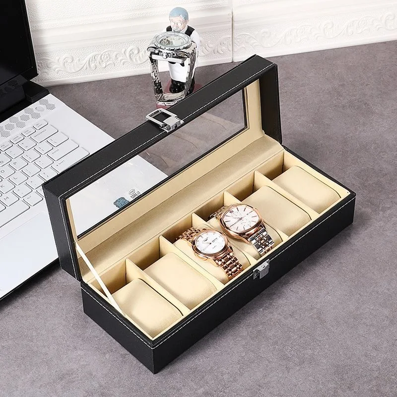 Caja de reloj de cuero de alta - Jewelry Or Watches reseña y precio