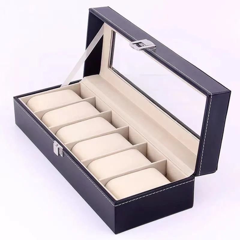 Caja de reloj de cuero de alta - Jewelry Or Watches reseña y precio