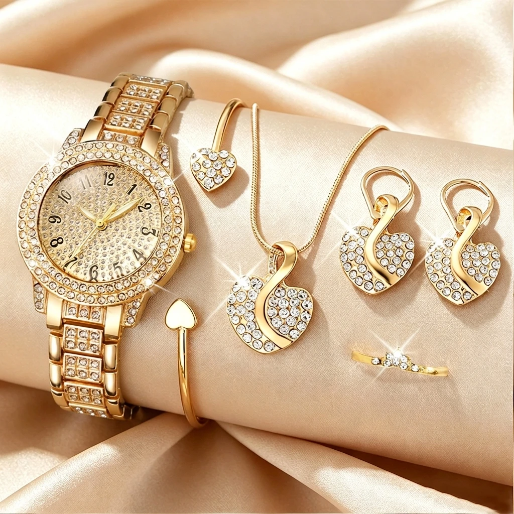 Set de 6 Relojes de Mujer con  - Jewelry Watches Luxury reseña y precio