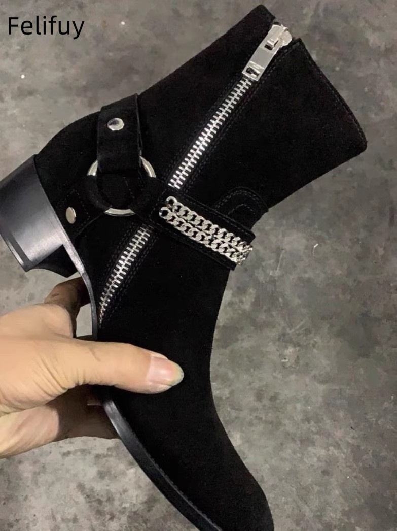 Botas Chelsea con cadenas negr - Anklet Foot Chain reseña y precio