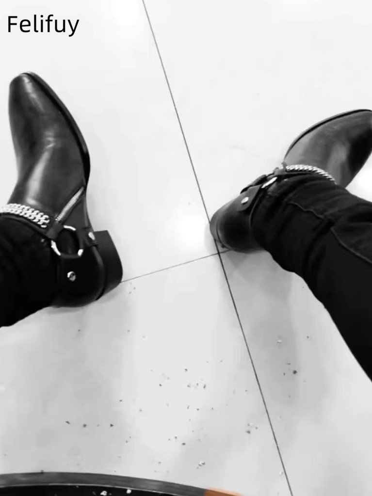Botas Chelsea con cadenas negr - Anklet Foot Chain reseña y precio