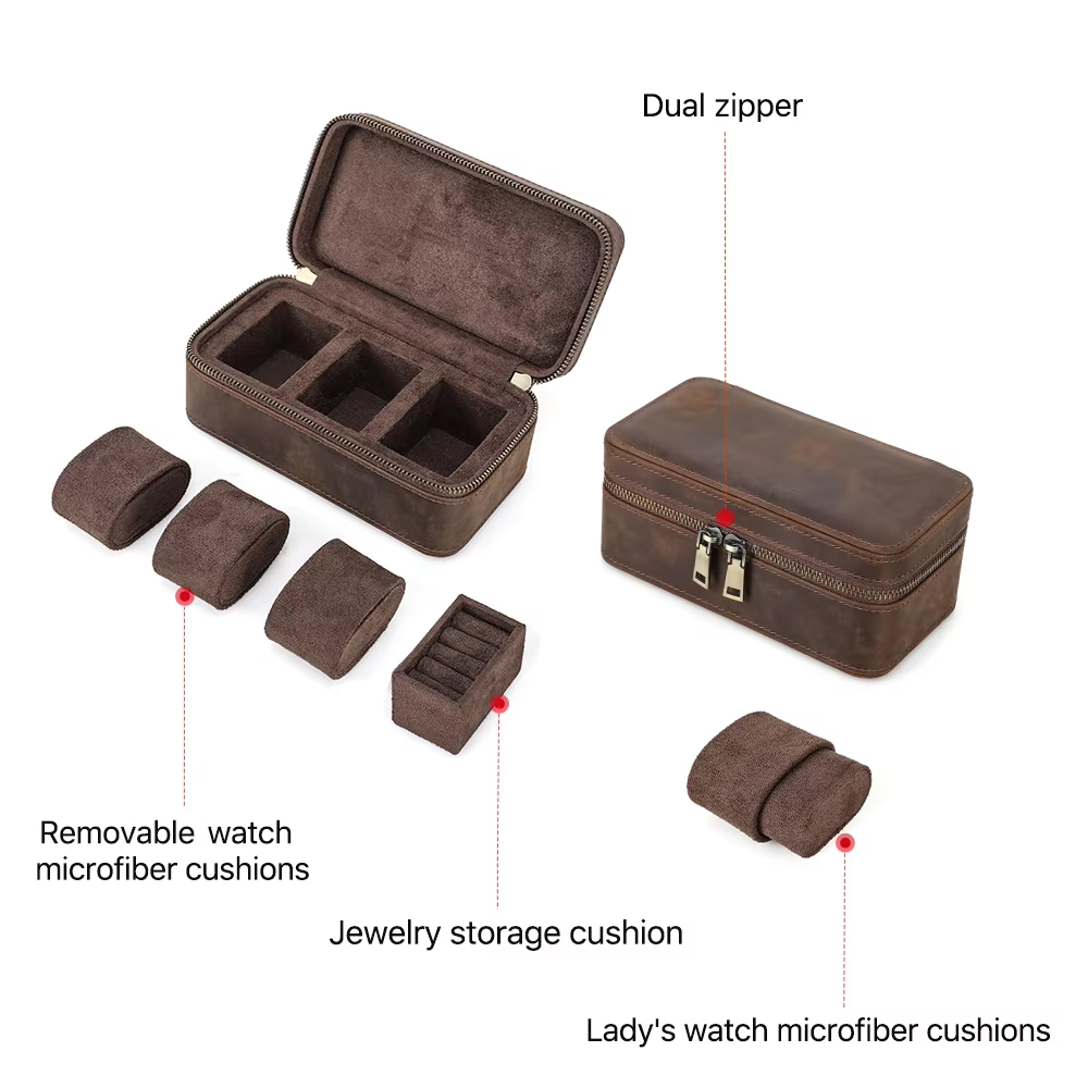 Estuche de Lujo de Cuero Genui - Jewelry Watches Luxury reseña y precio