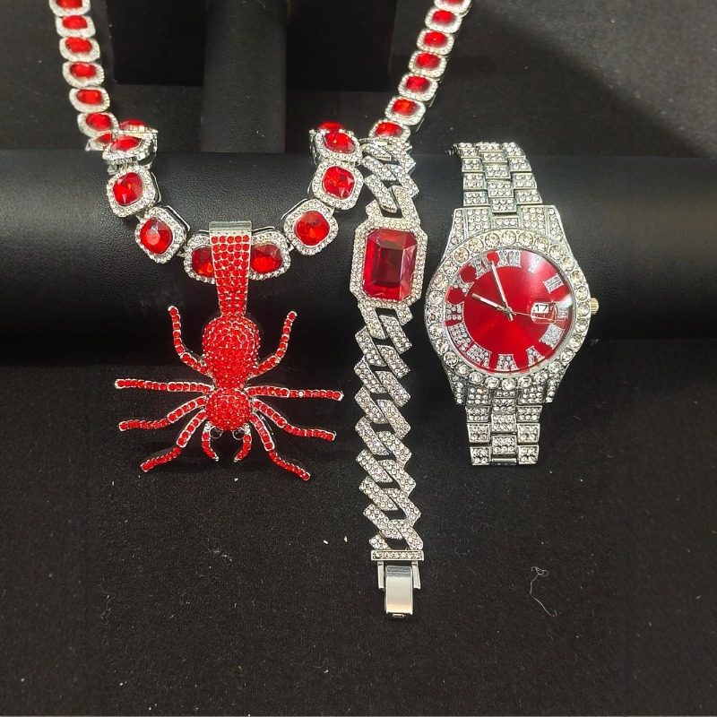 Conjunto de joyería de Hip Hop - Icebox Jewelry Watches reseña y precio