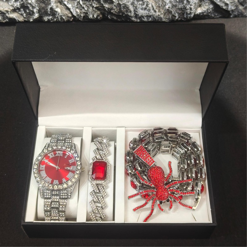 Conjunto de joyería de Hip Hop - Icebox Jewelry Watches reseña y precio