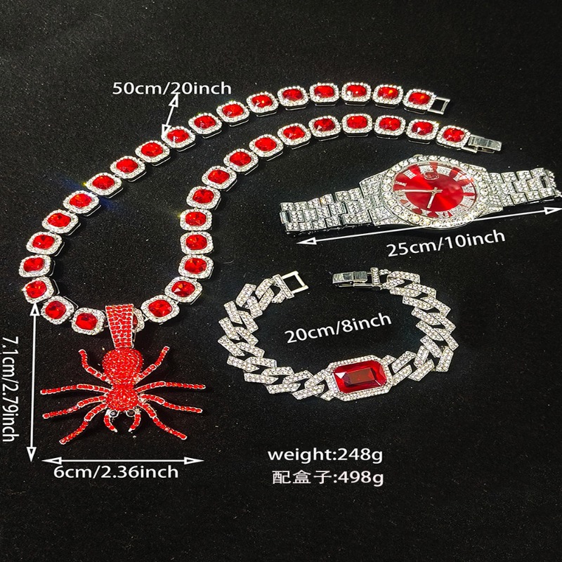 Conjunto de joyería de Hip Hop - Icebox Jewelry Watches reseña y precio