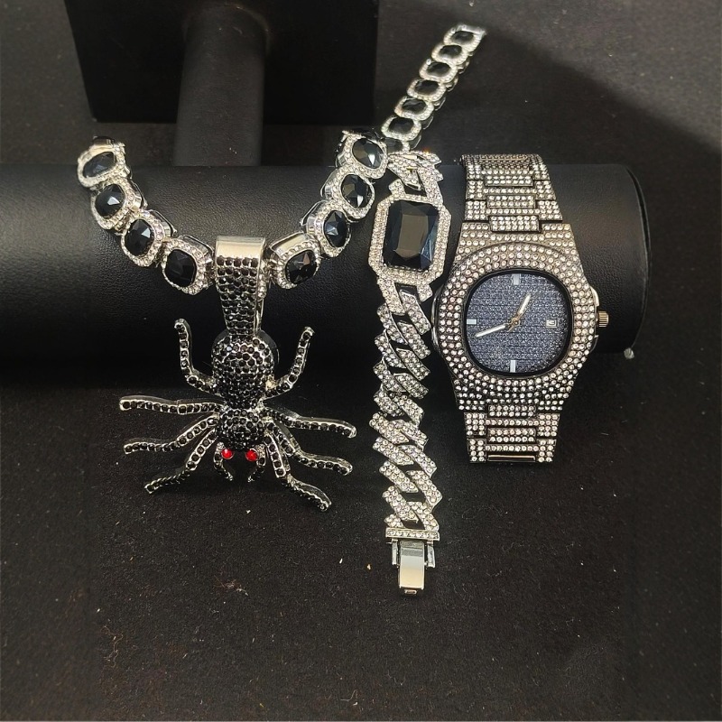 Conjunto de joyería de Hip Hop - Icebox Jewelry Watches reseña y precio